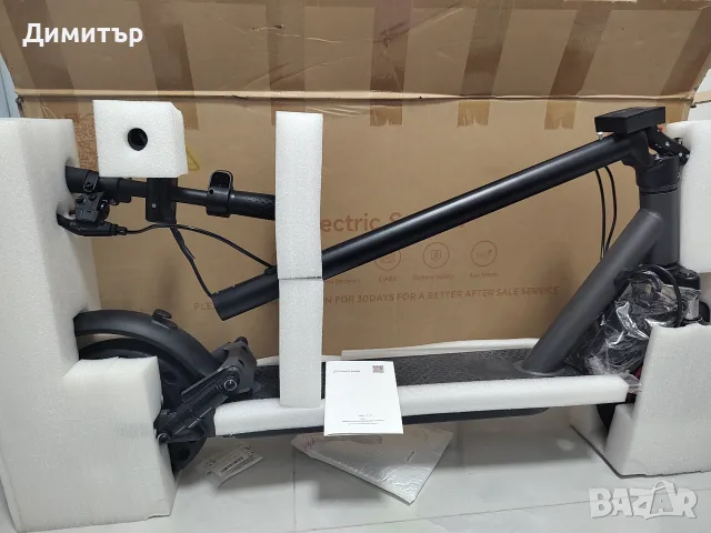 Електрически скутер 500 вата, 35км/ч.макс скорост, гуми 10инча  - AOVOPRO LP10, снимка 8 - Други спортове - 55603309