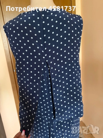 Копринен Гащеризон  J Crew, десен на точки, размер М/L, снимка 5 - Гащеризони - 54583635
