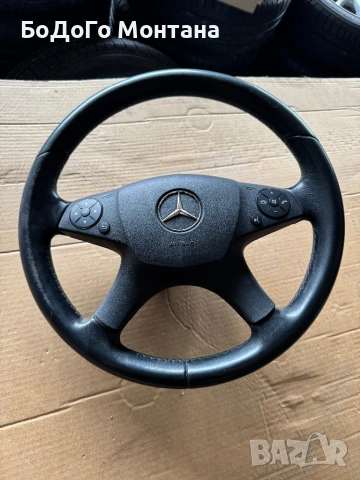 Оригинален кожен мултифункционален волан с Airbag за Mercedes W204