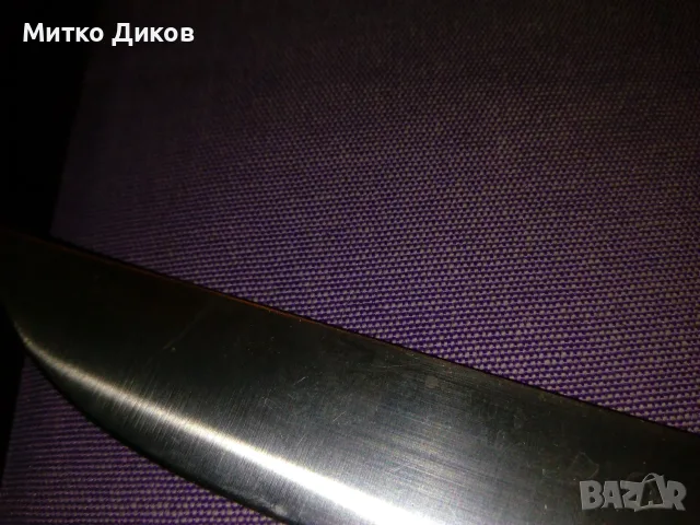 Велико Търново домакински ножове от соца отлични стомана Солинген 300мм х170мм и 267х137  , снимка 5 - Прибори за хранене, готвене и сервиране - 55570945