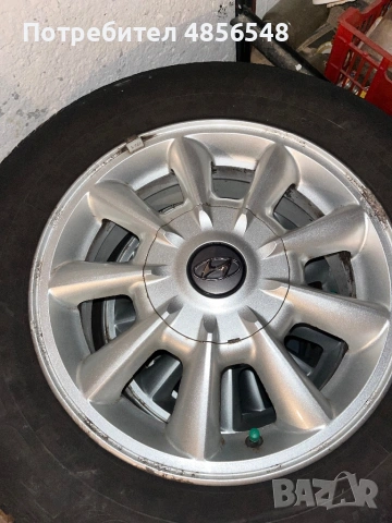 Оригинални Hyundai алуминиеви джанти 15” + гуми Goodyear 205/65 R15 – 200€, снимка 9 - Гуми и джанти - 54902845