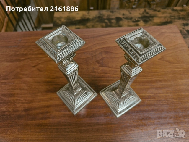 Месингови свещници , снимка 3 - Декорация за дома - 54477516