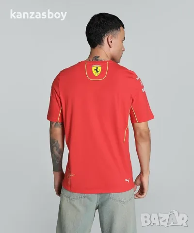 PUMA Scuderia Ferrari Men's 2024 Charles Leclerc Tshirt - мъжка тениска р-р XL, снимка 2 - Тениски - 55667347