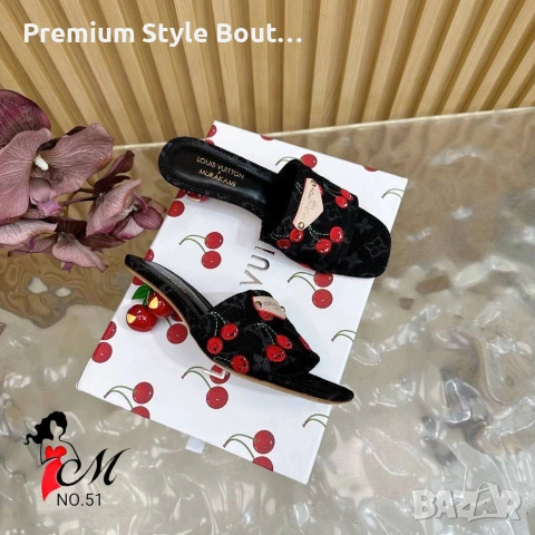 чехли на ток Louis Vuitton 