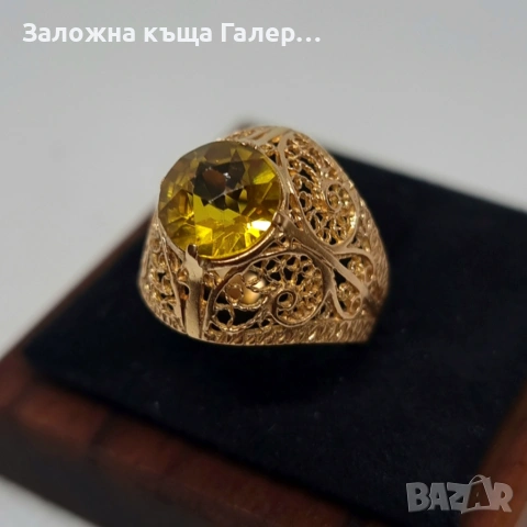 Винтидж златен пръстен – съветско злато, 583, 3,71 гр