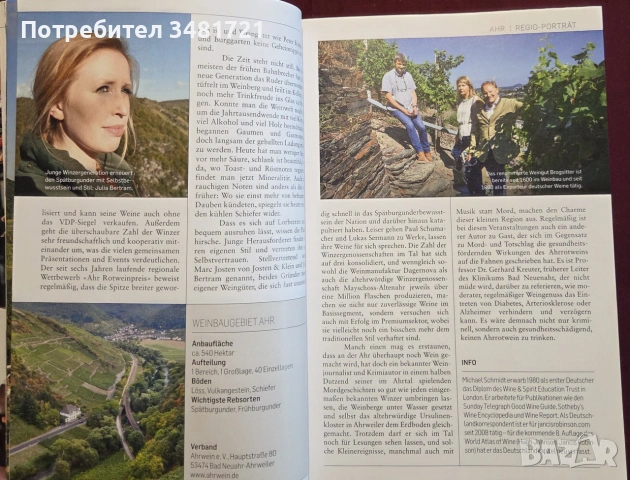 Справочник - вината на Германия 2019 / Falstaff Wein Guide Deutschland 2019, снимка 6 - Кулинария - 55064977