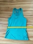 Nike Dri-FIT дамски потник размер M синьо-зелен спортен топ, снимка 9