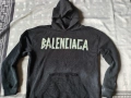 Оригинално худи Balenciaga Tape Type Ripped Pocket Hoodie (Размер XL), снимка 3