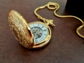 SEKONDA Джобен Мханичен Часовник Винтидж Скелетон с Оригонална Кутия, снимка 7