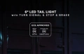 LED стоп-халоген Demmon 6" 27W E-MARK (ECE R148/R10) IP67, 9-32V - разпръсната светлина, червен стоп, снимка 4
