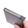 Сив алуминиев органайзер за безконтактни карти с RFID защита 4044, снимка 3