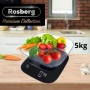 Кухненска везна с купа Rosberg Premium, 5 кг., 3xAAAбатерии, LED екран, снимка 3