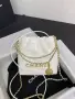 CHNL / Mini / White / Mini Дамска Мини Бяла Чанта Естествена Кожа Шанел 20x19x6см Код ch57, снимка 1