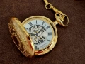 SEKONDA Джобен Мханичен Часовник Винтидж Скелетон с Оригонална Кутия, снимка 6