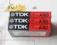 3 касети TDK A-60 Cassette Tape, снимка 5
