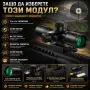 Тактически оптически бързомерец лазерен прицел 2.5-10x40 за пушка лов, снимка 5
