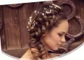 Диадема за коса, дължина а35 см. Сребриста , снимка 3