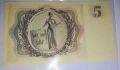 UNC. Много рядка банкнота от Швеция 5 Франка 1954 година , снимка 2
