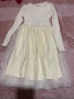 Бежова рокля H&M за момиче 134 -140 , снимка 2
