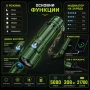 Мощен тактически акумулаторен фенер YEMAO 5080 лумена 3x KX50 LED USB-C Power Bank един бутон, снимка 2