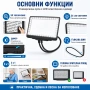 Увеличителна лупа за шиене на гоблени за врата четене книги A4 бродерия с LED осветление шиене , снимка 2