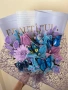 Вечен букет от плюшена тел с пеперуди, снимка 3