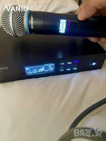 SHURE ULXD 24 BETA 58 – ULXD4E + ULXD2/B58 Вокален Безжичен Микрофон Цена в Евро , снимка 9 - Други - 55281396