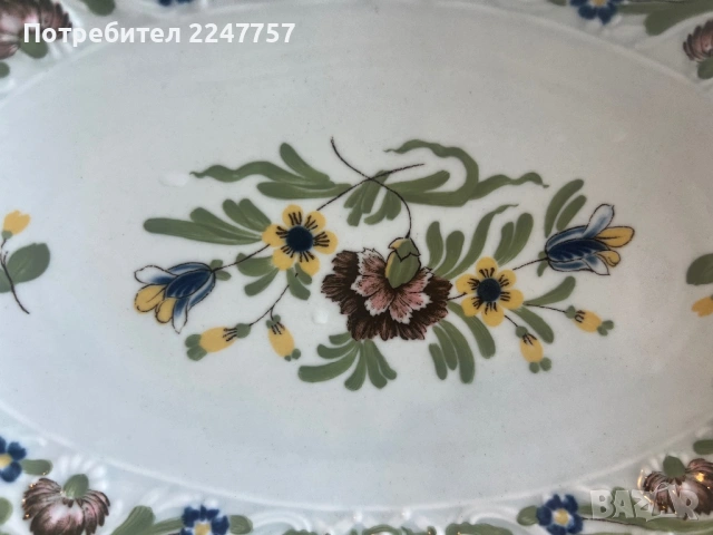 Фруктиера порцелан Nancy, снимка 3 - Антикварни и старинни предмети - 54005678