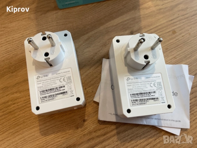 🔌 TP-Link TL-PA4010P KIT – Powerline адаптери 600 Mbps , снимка 3 - Мрежови адаптери - 54494687