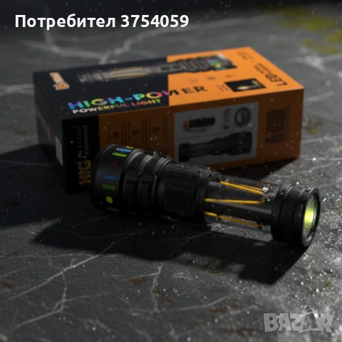 LED мощен фенер YEMAO YM-A5 – 3000 лумена, ZOOM и PowerBank, снимка 3 - Друга електроника - 55183893