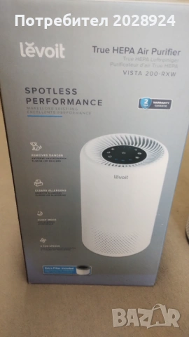 Пречиствател на въздух Levoit Vista 200-RXW, снимка 4 - Овлажнители и пречистватели за въздух - 54270085
