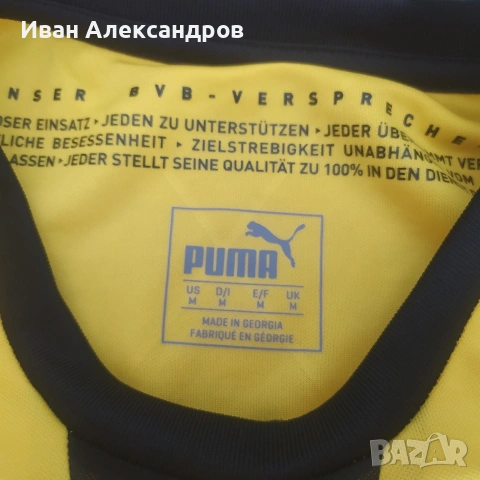 Нова фланелка Puma Борусия Д разм.М офиц.реплика, снимка 4 - Футбол - 54985671