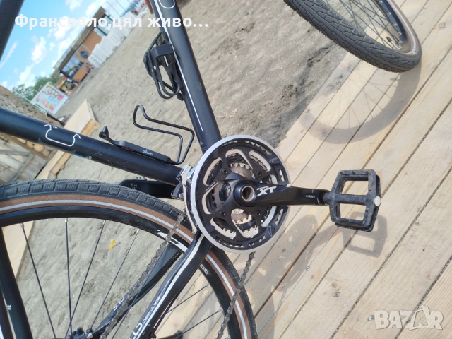 28 цола алуминиев велосипед колело размер 49 cube, 3 по 10 скорости Shimano deore xt , снимка 5 - Велосипеди - 50099558
