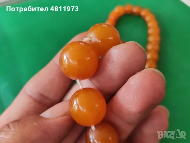 Руски гердан кехлибар, снимка 4 - Колиета, медальони, синджири - 55447907