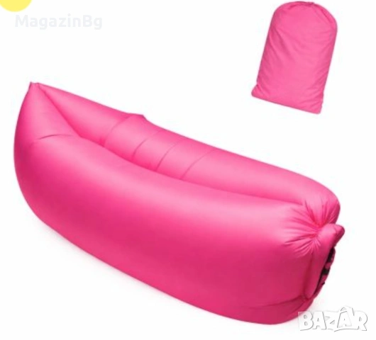 Въздушно легло bubble bed, 230х70 см за къмпинг море градина , снимка 2 - Надуваеми легла - 54331898