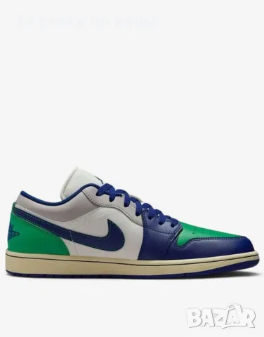 NIKE Jordan 1 Mid Se White / Blue Мъжки Маратонки👟Мъжки Спортни Обувки Код P2875, снимка 2 - Маратонки - 55500276