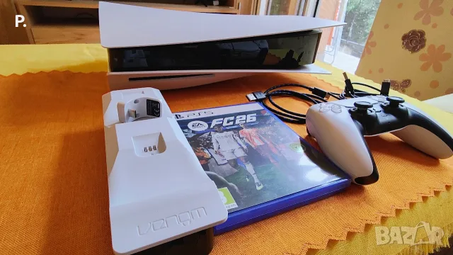 PS5 Disk Edition / Конзола Playstation 5 Disc Edition 825GB White CFI-1116A + FC26 + Докинг Станция, снимка 2 - PlayStation конзоли - 55428103