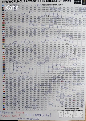 Стикери Panini световно първенство по футбол 2026