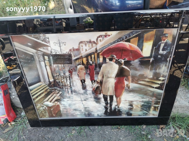 OIL EFFECT PRINT 95X75СМ КАРTИНА ВНОС ENGLAND 2706262025L4, снимка 5 - Други ценни предмети - 55072331