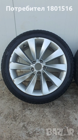 VW Interlagos джанти 18 с нови зимни гуми, снимка 4 - Гуми и джанти - 54875538
