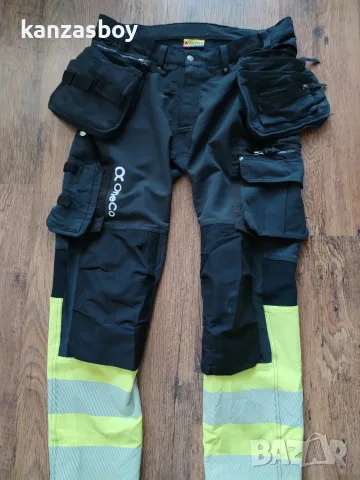 Blaklader 1993 4-Way Stretch Hi Vis Work Trousers - мъжки работен панталон 54/ХЛ, снимка 6 - Спортни дрехи, екипи - 55615434