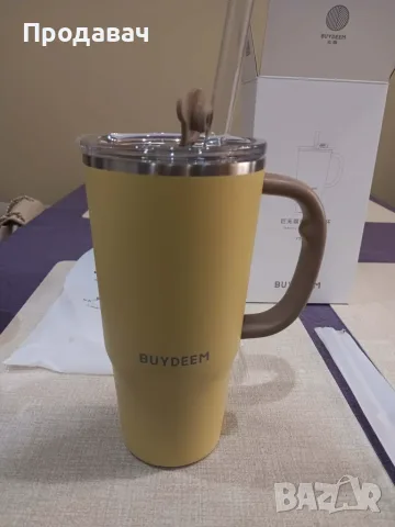 Чисто нови! Маркови термочаши Buydeem (720 ml) и Jurassic Park Paladone (450 ml), снимка 2 - Чаши - 55599936