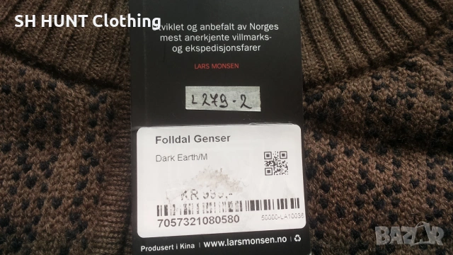 LARS MONSEN Folldal Genser 49% Wool размер M / L пуловер 49% Вълна - 2697, снимка 11 - Екипировка - 54859141