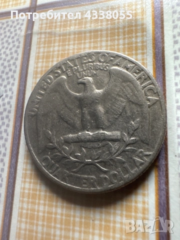 Продавам монета 1967 United States Washington Quarter, снимка 2 - Антикварни и старинни предмети - 54054681