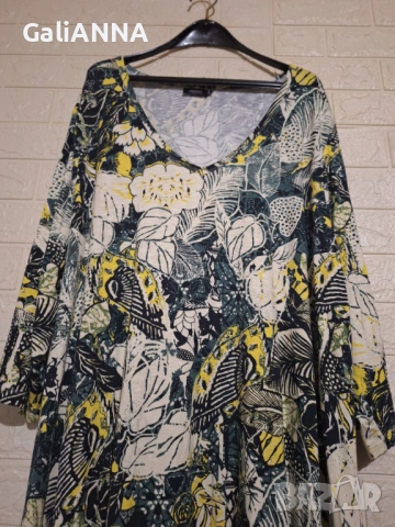СТРАХОТНА ТУНИКА ЕФЕКТЕН ДЕСЕН 3XL-4XL, снимка 4 - Туники - 54585845