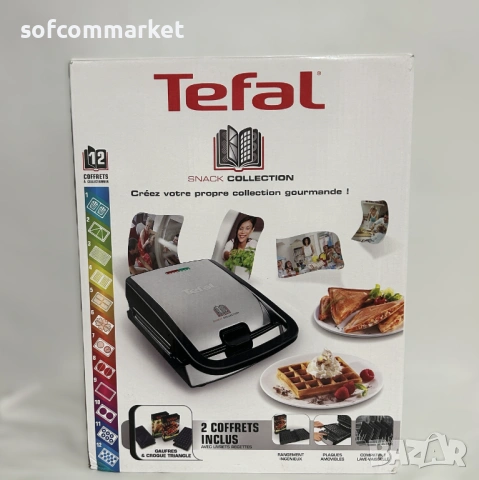Уред за сандвичи и гофрети Tefal Snack Collection SW852D12