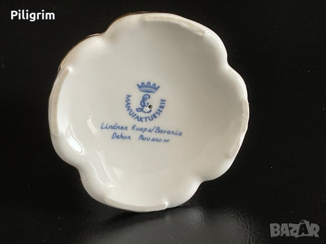 Порцеланов свещник Lindner Küps Bavaria, Германия., снимка 5 - Декорация за дома - 55185623