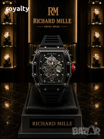 Richard Mille Нов Мъжки Часовник Кварцов Механизъм Различни Цветове , снимка 2 - Мъжки - 55315908