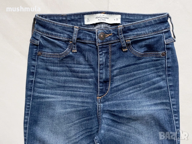 Подарявам skinny дънки Abercrombie & Fitch XXS/25/EU 32, снимка 2 - Дънки - 54440185