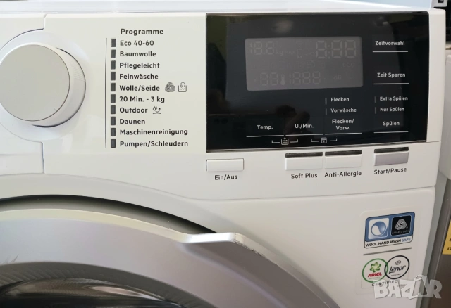 Инверторна пералня  AEG 6000 SERIES ProSense Technology - 8 кг, снимка 4 - Перални - 51444421